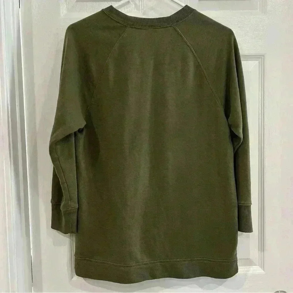 Old Navy Women Shirt Sz XS/Petite Green Active Long Sleeve Tunic Top Athleisure - Picture 5 of 7
